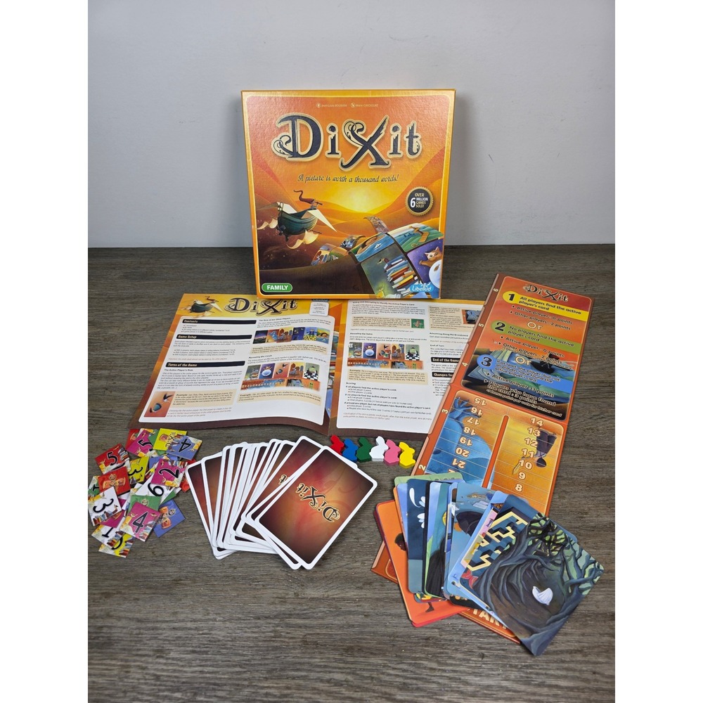 Dixit Board Game Family 100% Complete Storytelling Ages 8+